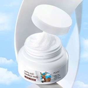 Crème <span class=keywords><strong>Visage</strong></span> Blanchissante au <span class=keywords><strong>Lait</strong></span> <span class=keywords><strong>d</strong></span>'<span class=keywords><strong>Ânesse</strong></span> Biologique ZOZU en Gros, Soins de la Peau Coréens, Hydratante, Éclaircissante, Réparatrice de la Peau - Product Image 1