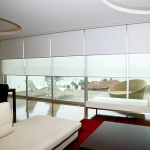 Factory Made Motorized Zigbee Solar Powered Smart Blind <strong>Motor</strong> <strong>Roller</strong> Shades with Solar Panel for Hotel Office Home Decoration - Product Image 2