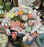 Vase à fleurs artificielles en céramique artisanale haute température de Jingdezhen, Chine, décoratif, livraison gratuite, cadeau de 20 yuans pour petite amie
