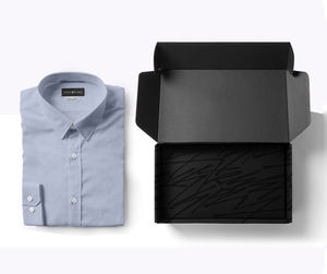 Custom Black Corrugated Mailer <b>Box</b> for Clothing <b>Shipping</b> for Industrial Gift Purpose - Product Image 1