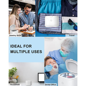 <span class=keywords><strong>Nettoyeur</strong></span> à ultrasons portable intelligent électrique haute fréquence 46 kHz avec réservoir de 220 ml pour bijoux et appareils dentaires - Product Image 5