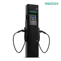Estación de Carga para Vehículos Eléctricos de 44kW CA, Tipo Piso, para Hoteles y Centros Comerciales, con Doble Conector