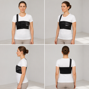 Cintura a Costole Regolabile Personalizzabile per Ingrosso, Completamente Elastica e Traspirante, Fascia Protettiva per il Petto <span class=keywords><strong>con</strong></span> Fissaggio a Costole - Product Image 1