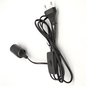 E27 Lamp Holder 5M Cable 12V DC Plug Solar Charging Light <b>Socket</b> Bulb Base Plastic <b>Screw</b> Type - Product Image 3