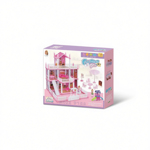 Diy Villa Paradise Pretend Play Toy Plastic House For Kids Age 4-6Y - Product Image 1