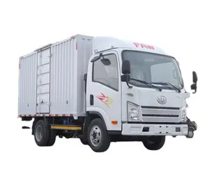 Truk Kargo Cina Pemasok Langsung Tangan Kiri Drive 4X2 6 Roda 4 Ton Tunggal Cab Mini Cargo Box Van Truk Makanan