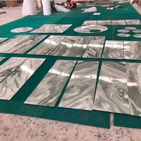 Dalle de marbre mince poli naturel de 2mm à 3mm Placages de revêtement mural flexibles en quartzite Carreaux de panneau en pierre de qualité supérieure