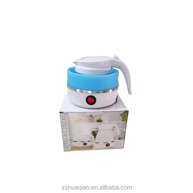 Mini Portable Fold Electric Kettle Thermostat Keep Warm Travel Automatic Power Off Silicone Intelligent Dry Burn Prevention