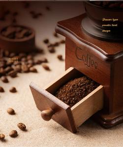 Molinillo de Café Manual de Madera Vintage, Molinillo de Granos de Café Profesional para Baristas con Cajón, Accesorios para Cafetera - Product Image 6