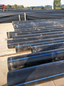 Tuyau en PE perforé en PVC durable pour tunnel et drainage électrique Matériau PE flexible - Product Image 4