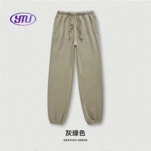 <span class=keywords><strong>Pantalon</strong></span> d'hiver YMJ pour <span class=keywords><strong>homme</strong></span>, style Y2K, taille mi-haute, ample, vintage, couleur unie, avec cordon de serrage, en mélange coton-polyester, pour le sport - Product Image 6