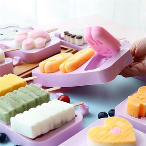 Tự làm dễ thương kem Silicone khuôn nhà thân thiện với phim hoạt hình sáng tạo công cụ với tính năng bền vững cho <span class=keywords><strong>Ice</strong></span> <span class=keywords><strong>Cream</strong></span> Stick - Product Image 5