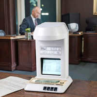 Smartertop Détecteur de billets contrefaits IR universel à batterie lithium-ion pour banques, avec détection simultanée de quatre devises