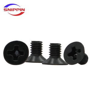 Vis à tête fraisée Phillips en acier au carbone plaqué noir, grande tête, M1-M10, vis à tête plate non standard, <span class=keywords><strong>boulon</strong></span> à grande tête de diamètre non standard - Product Image 5