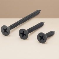 Vis autotaraudeuses à tête fraisée Phillips phosphatées noires pour bois et plaques de plâtre – Approvisionnement direct usine