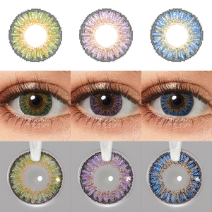 무료 배송 3톤 컬러 콘택트렌즈 도매 연간 블루 컬러렌즈 그레이 컬러렌즈 - Product Image 3