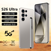 Smartphone de jeu S26 Ultra 7,3 pouces LTE CDMA HD grand écran Android 15 double SIM 16 Go + 1 To débloqué