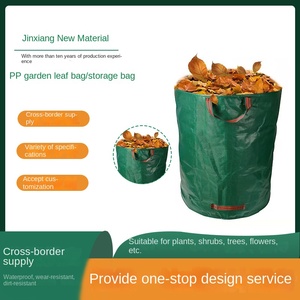Sacca da giardino in plastica di grande capacità per <span class=keywords><strong>foglie</strong></span> decidue e raccolta immondizia foglia morta borsa di stoccaggio - Product Image 3