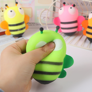 Most Popular Cartoon Little Bee TPR Flour Stress <b>Ball</b> Super Soft Slow Rebound <b>Squeeze</b> Relief Squishy Toy for Kids Boys and Girls - Product Image 6