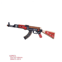 Casse-têtes en bois 3D unisexe, accessoires de jeu tactique amusants, pistolet, mitraillette, jouets promotionnels unisexes pour enfants