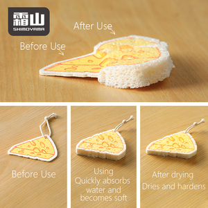 2024 mới nóng bán mật độ cao nano bột gỗ món ăn rửa chà miếng bọt biển ma thuật tự nhiên Cellulose sạch bọt biển & cọ rửa miếng đệm - Product Image 4