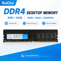 Module de mémoire RAM DDR4 8 Go 3200 MHz ECC RuiChu pour ordinateur de bureau PC4-25600 288PIN DIMM, mise à niveau informatique et gaming, en stock