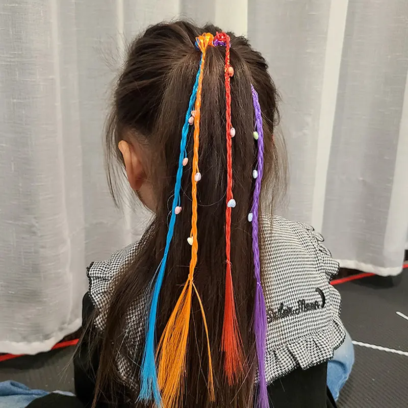 Children's Lovely Cartoon Butterfly Star Princess Pet Glitter Glett Colorful Wig Hair Bow Hair Pin Kids Hair Accessories