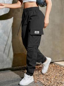 <span class=keywords><strong>Pantalon</strong></span> cargo décontracté pour <span class=keywords><strong>femme</strong></span>, imperméable, léger, respirant, multi-poches, finition délavée, logo personnalisable - Product Image 2