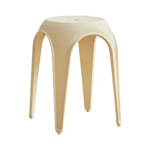 厂家直销廉价家具塑料椅子设计厨房餐椅几张圆边凳子