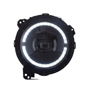 Conjunto de lámpara de cabeza de coche de nuevo estilo <span class=keywords><strong>modificado</strong></span> para <span class=keywords><strong>Jeep</strong></span> Wrangler 2018-2024 accesorios de lente de proyector de faro automático LED de alta calidad - Product Image 1