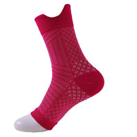 Chaussettes de compression sportives respirantes en nylon pour hommes et femmes, pour le soulagement de la fasciite plantaire, le cyclisme, la course à pied et le quotidien