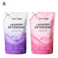 Sachets Doypack personnalisés imprimés 1L 2L pour recharge de savon liquide, détergent lessive, avec bec verseur – Fabricant