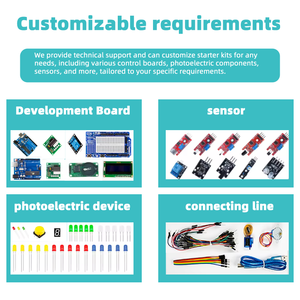 Tự Làm Giáo dục thiết bị điện tử Kit Breadboard <span class=keywords><strong>Uno</strong></span> <span class=keywords><strong>R3</strong></span> Starter Starter Kit đối với <span class=keywords><strong>Arduino</strong></span> <span class=keywords><strong>Uno</strong></span> <span class=keywords><strong>R3</strong></span> hộp nhựa cho arduinokit - Product Image 3