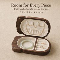 Boîte à bijoux en forme de chat en bois de noyer avec couvercle gravé, artisanale, pour ranger les bibelots, cadeau pour femmes et filles, décoration rétro