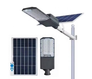 ไฟถนนโซลาร์เซลล์ LED กลางแจ้ง IP65 ดีไซน์ออลอินวัน พร้อมแบตเตอรี่ในตัว - Product Image 1