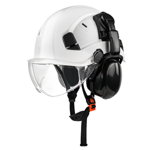 Protection des yeux personnalisée multicolore <span class=keywords><strong>de</strong></span> haute qualité <span class=keywords><strong>Casque</strong></span> <span class=keywords><strong>de</strong></span> sécurité ABS à réduction du bruit Taille réglable Robuste avec visière et cache-oreilles - Product Image 1