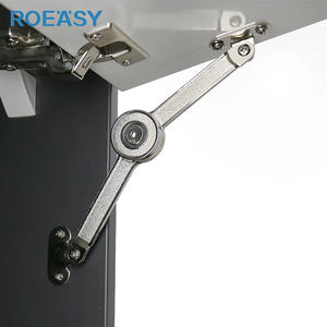 ROEASY Zinc Alloy Hydraulic Lid Stay <strong>Hinge</strong> Cabinet <strong>Flap</strong> Free Stay Metal Arm Lid Stay for Furniture Hardware Cabinet Kitchen - Product Image 1