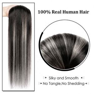 Hot Selling Virgin Hair with Highlights Luxury Quality Heat Resistant <b>Clip</b>-in Hair <b>Extension</b> Indian Hair Machine Double Weft - Product Image 2
