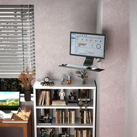 Présentoir mural industriel robuste de vente chaude d'équipement avec plateau de clavier pour une utilisation de bureau d'hôpital