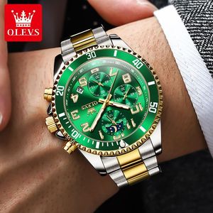   2926 Montre de sport de luxe personnalisée OEM avec logo, phase de lune, mode, étanche, lumineuse, multifonctionnelle, à quartz pour homme - Product Image 4