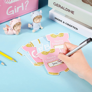 Suministros para Fiesta de Revelación de Género Personalizados de Fábrica, Linda Caja de Votación 'Él' 'Ella', 51 Tarjetas de Votación para Juegos de Votación para Baby Shower - Product Image 5