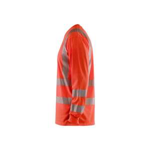 BLAKLADER - 338510135500L T-shirt manches longues UV haute visibilité Rouge-EAN 7330509524084 HI-VIS WORKWEAR - Product Image 5