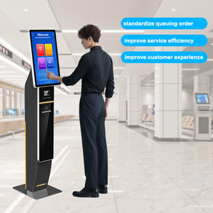 21.5 Inch Queue Waiting Kiosk Queue Waiting Kiosk Queue Management System <strong>Ticket</strong> Kiosk - Product Image 3