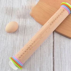Rodillo de Madera para Repostería, Utensilio de Cocina para el Hogar, Rodillo Ajustable para Amasar Masa y Harina, en Oferta - Product Image 6