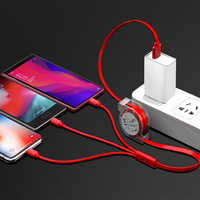 Dropshipping Products 2026 Câble USB de charge rapide 3 en 1 rétractable pour iPhone et Samsung Câble de chargeur Type c Cable