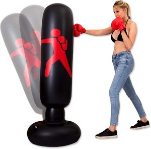 Otros productos de boxeo Color negro 160cm Saco De Boxeo Máquina de boxeo para adultos y niños Sacos de boxeo inflables - Product Image 3
