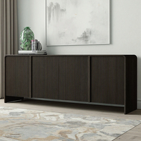 MINYU 2025 Armoires de luxe en bois de chêne massif de style wabi-sabi pour la maison Tables console pour le hall, la ferme et le salon