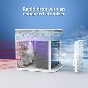Ventilateur de climatisation écologique, climatiseur portable, ventilateur rechargeable par USB, mini <span class=keywords><strong>refroidisseur</strong></span> <span class=keywords><strong>avec</strong></span> réservoir <span class=keywords><strong>d</strong></span>'<span class=keywords><strong>eau</strong></span> - Product Image 3