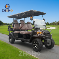 Voiturette de golf électrique certifiée CE, nouvelle version 6 places en acier pour le tourisme, fabriquée en Chine