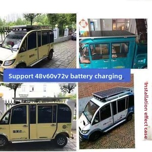 Tricycle électrique avec <span class=keywords><strong>panneau</strong></span> <span class=keywords><strong>solaire</strong></span> 120W-800W <span class=keywords><strong>pour</strong></span> adultes, vélo cargo à 3 roues, booster de vélo, hors réseau, extérieur - Product Image 3